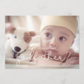 Écriture mignonne Parrain proposition carte photo (Devant)