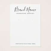 Écriture moderne ajouter le logo carte d'affichage (Devant)