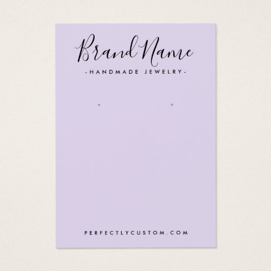 Écriture moderne ajouter logo violet carte d'affic (Devant)