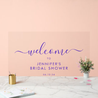 Écriture Moderne de Bienvenue pour Baby Shower Vio