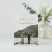 Écriture moderne Enregistrer la carte postale Date (Debout devant)