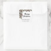 Écriture moderne Joyeux Étiquette de branche de pi (Sac)