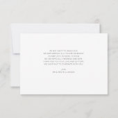écriture moderne mariage de script faire-part (Dos)