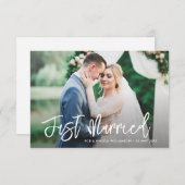 écriture moderne mariage de script faire-part (Devant / Derrière)