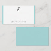 Écriture moderne Monogramme Modèle Minimaliste (Devant / Derrière)