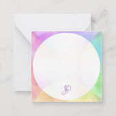 Écriture moderne Nom Script Monogramme Modèle (Dos)