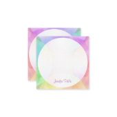 Écriture moderne Nom Script Monogramme Modèle (Devant/Arrière en situation)