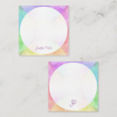 Écriture moderne Nom Script Monogramme Modèle (Devant / Derrière)