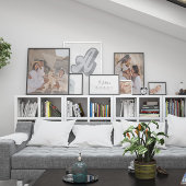 Écriture moderne personnelle 5 poster cadeau famil