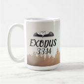 Écriture Mug Exode 33:14 (Gauche)