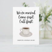 Écriture Nouvelle adresse résidentielle Faire-part (Debout devant)