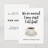 Écriture Nouvelle adresse résidentielle Faire-part (Devant / Derrière)