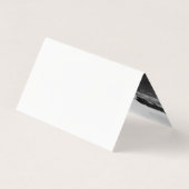 écriture or floral marine plié photo merci (Back)