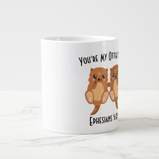 Écriture - Otter - Jumbo Mug (Devant)