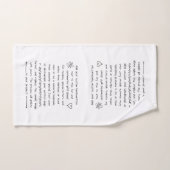 écriture personnalisée (Serviette à main)