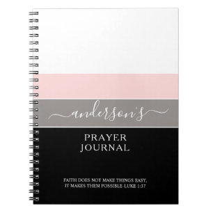 Écriture personnalisée Journal de prière simple mo