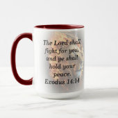 Écriture personnalisée Lion Arrière - plan Mug caf (Gauche)