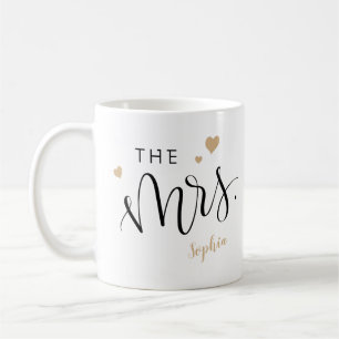 Écriture personnalisée sur le mrs mugs