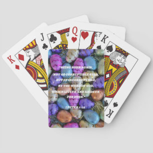 Écriture pour les cartes de jeu de Pâques