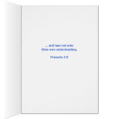 Écriture Religieuse Proverbes Blue Larkspur Garden (Intérieur (Droit))