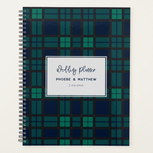 Écriture Rustique Blackwatch Mariage Tartan (Devant)