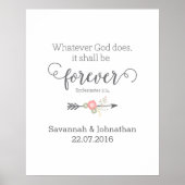 Ecriture rustique Christian Art Mariage Poster (Devant)