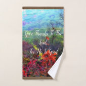 Écriture sainte de thanksgiving de chute (Serviette à main)