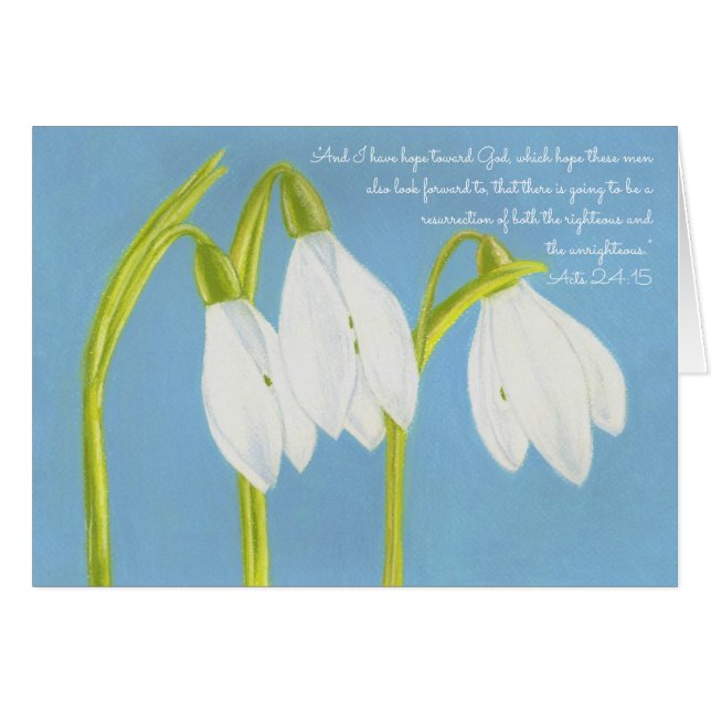 Écriture sainte d'espoir de résurrection (Devant Horizontal)