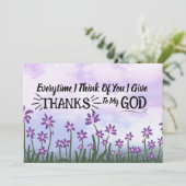 Ecriture Salutation Carte Plat Remercier (Debout devant)