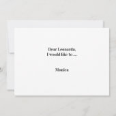 Écriture Serez-vous ma carte de demoiselle d'honne (Dos)