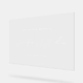 Écriture simple Script Mariage Bienvenue Blanc (Angle)