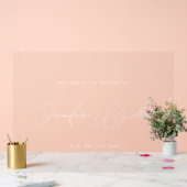 Écriture simple Script Mariage Bienvenue Blanc (Mariage)