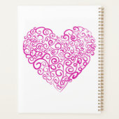 Écriture spirale coeur rose pour la Saint Valentin (Dos)