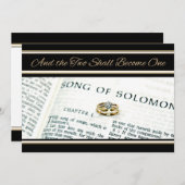 Écriture spirituelle chrétienne Faire-part de mari (Devant / Derrière)