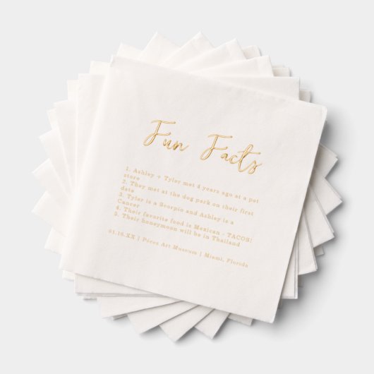 Écriture stylée | Mariage Faits amusants (Insitu (empilé))