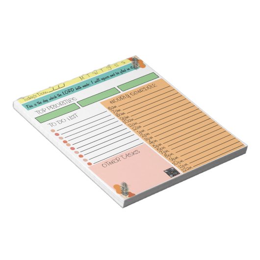 Écriture Tâche Quotidienne Bloc-Notes Ceci Est Le  (Incliné)