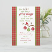 Écriture Verse Carte de Noël-rempli de joie! (Debout devant)