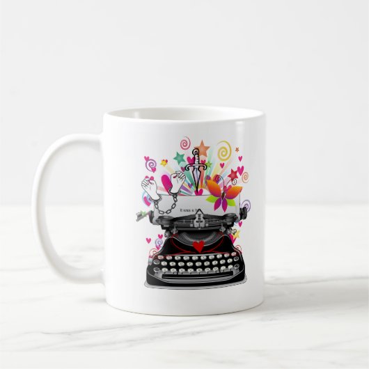 Écrivain au travail Mug NANOWRIMO (Gauche)