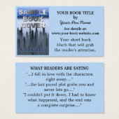 Écrivain Auteur Promotion Livre Couverture Cartes  (Devant & derrière)