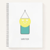 ÉCRIVAIN Carnet Spiral par la poète Adiela Akoo (Devant)