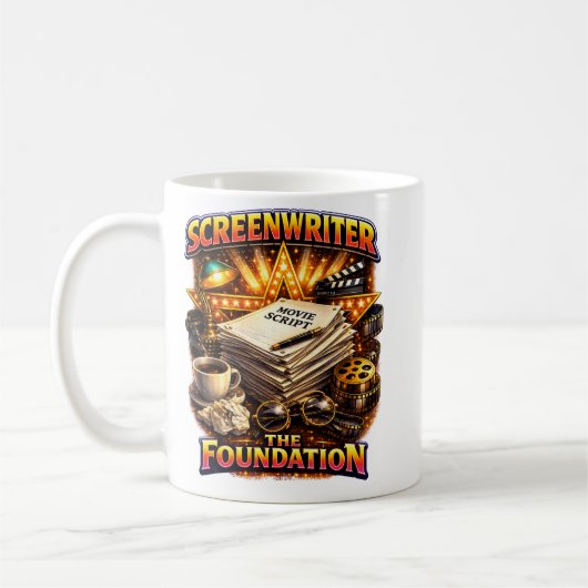Écrivain de cinéma - Mug Classique The Foundation (Gauche)