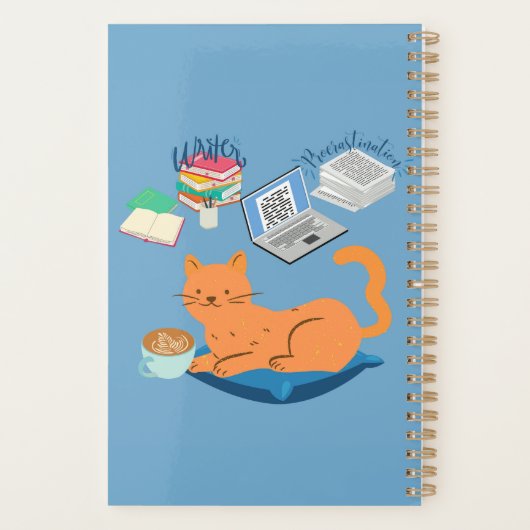 Écrivain de procrastination Chat (Dos)