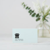 Écrivain, Éditeur, Carte de visite de machine à éc (Debout devant)