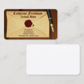 Écrivain Éditeur Proofreader Cartes de visite d'au (Devant / Derrière)