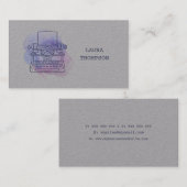 Écrivains d'aquarelle Cartes de visite (Devant / Derrière)