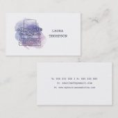 Écrivains d'aquarelle Cartes de visite (Devant / Derrière)