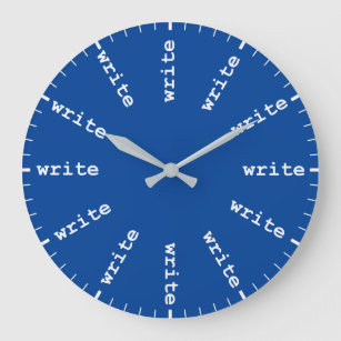 Écrivains Horloge Toutes les heures est temps d'éc