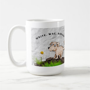 Écrivez, agitez, répétez, un mug pour les amoureux