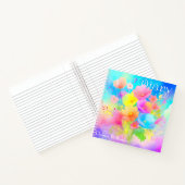 Écrivez en fleurs : journal carré personnalisable (Intérieur)