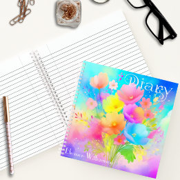 Écrivez en fleurs : journal carré personnalisable